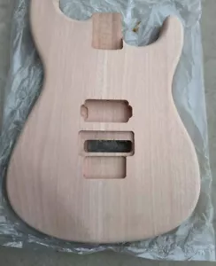 Gitarrenkörper Mahagoni unvollendet E-Gitarre zum Selbermachen ST H-Stil VERRIEGELUNG - Bild 1 von 4