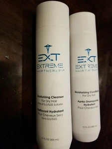 ✅ EXT Extreme Hair Therapy Moisturizing Cleanser & Conditioner New 10oz Bottles - Picture 1 of 3