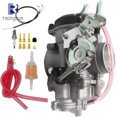 Carburador ancho Super Glide para Harley Davidson Dyna con cable de acelerador de 35"  Foto 1 de 4