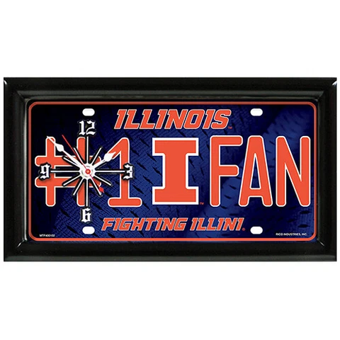 Illinois Fighting Illini #1 Fan Clock by GTEI Cover