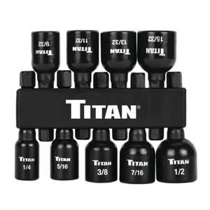 Juego de destornilladores de tuercas magnéticas Titan 9 piezas - SAE #TI-16298 - Imagen 1 de 2