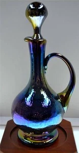 GIBSON CRUET Cobalt Crackled Carnival * Vintage 1985 FREEusaSHIP - Picture 1 of 4