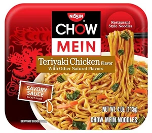 Nissin Chow Mein Teriyaki, Chicken, 4 Ounce (Pack of 8) - Picture 1 of 24