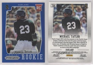 2012 Panini Prizm Wal-Mart Blue Prizms Michael Taylor #189