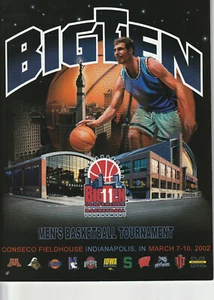 2002 or 2004 Big 10 Basketball Tournament Program SMR21 Choice of 2 with ticket - Picture 1 of 5