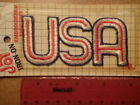 Vintage Uniform Patches-EMBROIDERED-USA Red, White & Blue-NEW IN PACKAGE