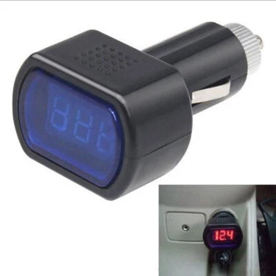 Digital LED Auto Car Cigarette Lighter Volt Voltage Gauge Meter Monitor 12V 24V - Image 1 of 4