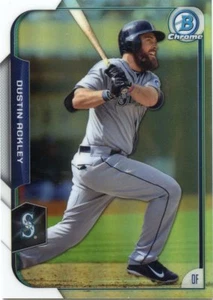 2015 Bowman Chrome Refractor #80 Dustin Ackley 407/499 Mariners *42562 - Imagen 1 de 1