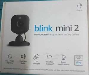 Blink - Mini 2 Indoor/Outdoor 1080p Plug-In Security Camera - BLACK - Picture 1 of 1