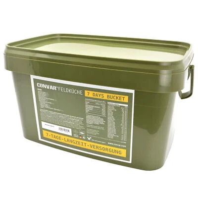 Convar Feldküche 7 Days Bucket Notvorrat 7 Tage Eimer 10 Jahre haltbar Prepper