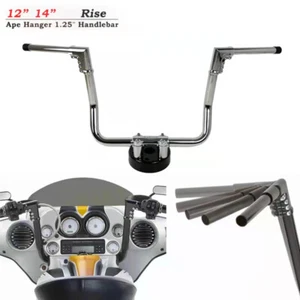 1 1/4 25 Modular Bagger Apes Chrome 12“ 14“16“ Ape Hanger Handlebars Touring - Picture 1 of 10
