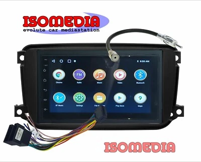 AUTORADIO ANDROID PER SMART FORTWO C451 2010 A 2014 KIT 4 + 64GB BT - Immagine 1 di 4