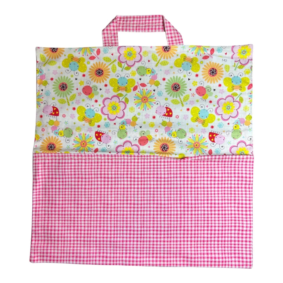 Ladybug Butterfly - Reading Pillow Cover With Pocket and Handle - Handmade - Image 1 of 1