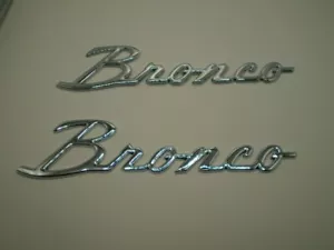 2PCS Badges Emblems for 2021-22 Bronco Fender Side EMBLEMS (CHROME) - Bild 1 von 1