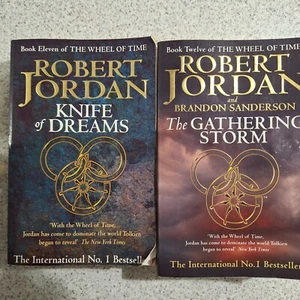 Robert Jordan The Wheel of Time Books large paperback 11 and 12 Brandon Anderson - Picture 1 of 6