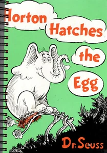 Journal - Made from the "Horton Hatches The Egg" Book - 1 of a Kind  Unique Gift - Picture 1 of 3