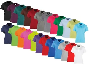 Camisa polo de piqué Coolchecker de poliéster transpirable para mujer - Imagen 1 de 18