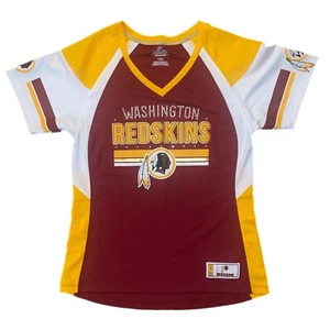 Washington Redskins Rhinestone Shirt Majestic Womens Sz Large NFL Commanders Vtg - Picture 1 of 9