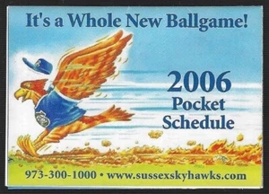 2006 Sussex Skyhawks Can-Am League Minor Baseball Schedule !!! Bach's - Picture 1 of 1