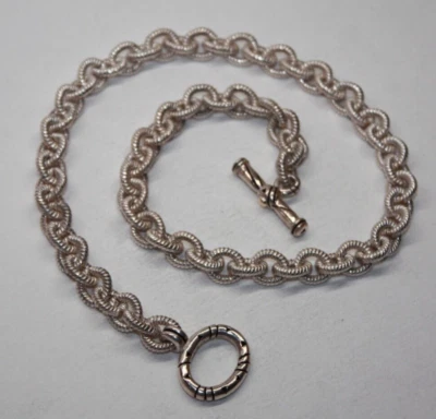Raro! Colar John Atencio prata esterlina e ligação de cabo 18k 18" [024GRA] - Imagem 1 de 4