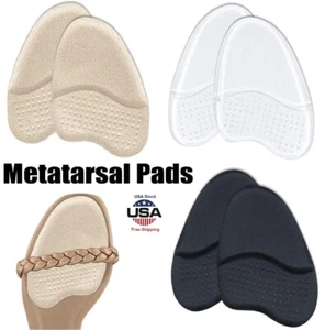4× Women Metatarsal Pads Anti-Sliding Forefoot Pads High Heel Cushion Reusable - Picture 1 of 21