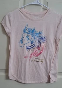 Mudd Girls Size 10/12 Unicorn Theme Shirt Blouse Tee - Picture 1 of 5