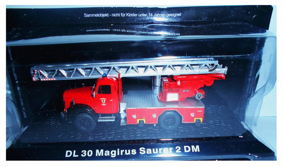 DL 30 MAGIRUS SAURER 2 DM - VIGILI DEL FUOCO FIRE TRUCK DE AGOSTINI - SCALA 1:72 - Immagine 1 di 1