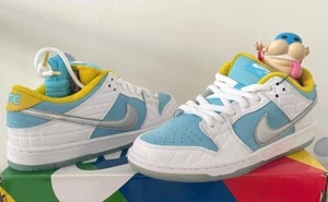 Nuove Nike SB Dunk Low FTC Lagoon Pulse 5.5 6 6.5 7 10 13 Verdy Power Puff Futura - Foto 1 di 6