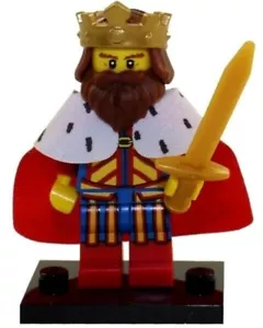 NEW LEGO SERIES 13 CLASSIC KING MINIFIG SET cmf 71008 minifigure castle medieval - Picture 1 of 1