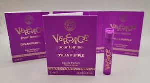 10 X DYLAN PURPLE by VERSACE POUR FEMME EDP SAMPLE SPRAY 0.03OZ/1ML*10 - Picture 1 of 3