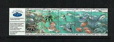New Zealand: 1993, Marine Life, Booklet Pane + labels, MNH