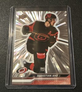 2023-24 UPPER DECK SERIES 1 SEBASTIAN AHO OUTBURST SILVER BASE SP #30🔥🔥🔥