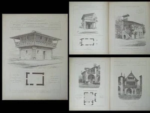 PAVILLONS HISTOIRE HABITATION, EXPOSITION UNIVERSELLE 1889- CHARLES GARNIER - Picture 1 of 1
