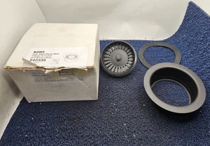 BLANCO 240339: Color-Coordinated Metal Waste Flange in Coal Black - Picture 1 of 6