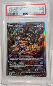 2022 Pokemon SWSH Verlorener Ursprung Alt Art Giratina V Full Art #186 PSA Mint 9 - Bild 1 von 2