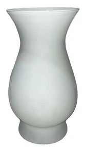 Vtg Milk Glass Hurricane Chimney 10.5” Tall Flower Vase Floral Centerpiece - Picture 1 of 3