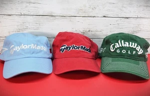 Lote de 3 Sombreros de Golf PGA Taylor Made Calloway Nuevos Gorras Ala Suave Blanco Azul - Imagen 1 de 7