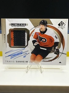 2024-25 Upper Deck SP Authentic Limited Auto Material Travis Sanheim /100 - Picture 1 of 2