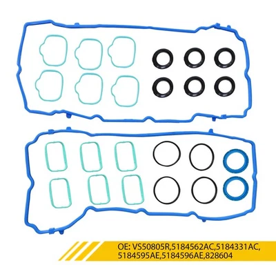1 Set Valve Cover Seal Gasket Rubber For 2011-2014 VOLKSWAGEN ROUTAN 3.6L - Image 1 of 4