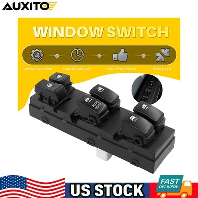 Interruptor de ventana eléctrica 14 pines delantero izquierdo lado del conductor para Kia Sportage 2005-2009 Foto 1 de 4