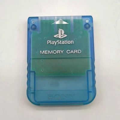SONY PS1 PLAYSTATION 1 MEMORY CARD SCPH-1020 - BLU TRASPARENTE - LIMITED - Immagine 1 di 4