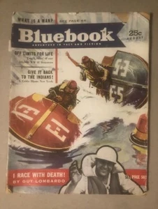 BlueBook Magazin August 1953 - Guy Lombardo Speedboat - Baseball - andere Geschichten - Bild 1 von 9