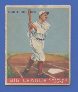 1933 Goudey #42 Eddie Collins Boston Red Sox HOF RC Sehr guter Zustand + keine Knicke gut zentriert - Bild 1 von 3