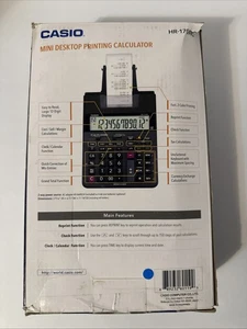 Casio HR-170RC Printing Calculator - Black In Box NEW - Picture 1 of 2