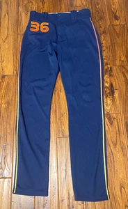 Josh Miller 2022 Houston Astros gioco usato indossato Space City pantaloni allenatore MLB #36 - Foto 1 di 7