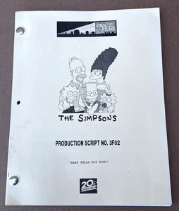 1995 The Simpsons TV Show Production Script Bart Sells His Soul Season 3 Ep. 4 - Bild 1 von 5