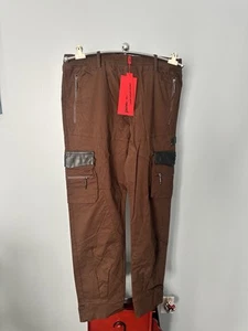 NUEVO Pantalones Guapi Marrón Negro Bolsillos 100 LIMITADOS Dead or Alive Aaron Wilhelm Talla 40* - Imagen 1 de 11