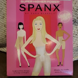 Spanx Super Power Panties Size B Nude #915 Tummy Control Mid-Thigh Shaper Skirts - Picture 1 of 9