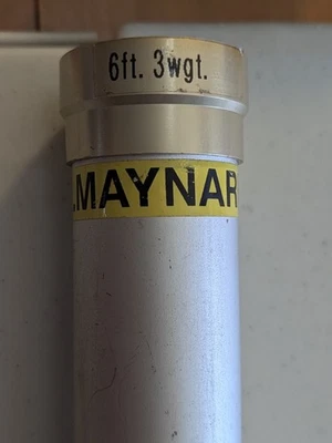 HL Lenard Maynard 6 pies 3wt 2 piezas tubo de metal y calcetín caña de mosca Foto 1 de 4