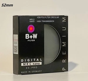 NEW 52mm B+W CPL Polarizer/Polarizing KSM Digital XS-PRO MRC Nano Haze Filter - Picture 1 of 10